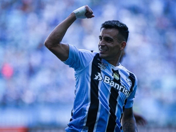 Foto:Maxi Franzoi/AGIF – Cristaldo marcou o primeiro gol do Grêmio