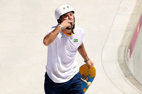 Pedro Barros levou a prata nos Jogos de Tóquio.     Créditos: Ezra Shaw/Getty Images