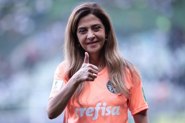 SP - Sao Paulo - 26/03/2022 - PAULISTA 2022, PALMEIRAS X BRAGANTINO - Leila Pereira presidente do Palmeiras antes da partida contra o Bragantino no estadio Arena Allianz Parque pelo campeonato Paulista 2022. Foto: Ettore Chiereguini/AGIF