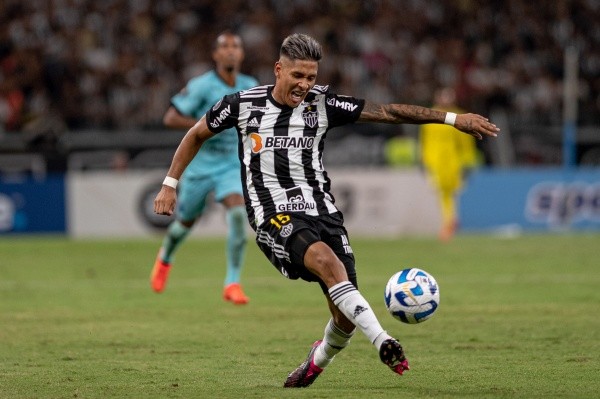 Foto: (Alessandra Torres/AGIF) - Zaracho vinha ganhando minutos no Atlético depois de se recuperar de uma lesão Foto: (Alessandra Torres/AGIF) - Zaracho vinha ganhando minutos no Atlético depois de se recuperar de uma lesão