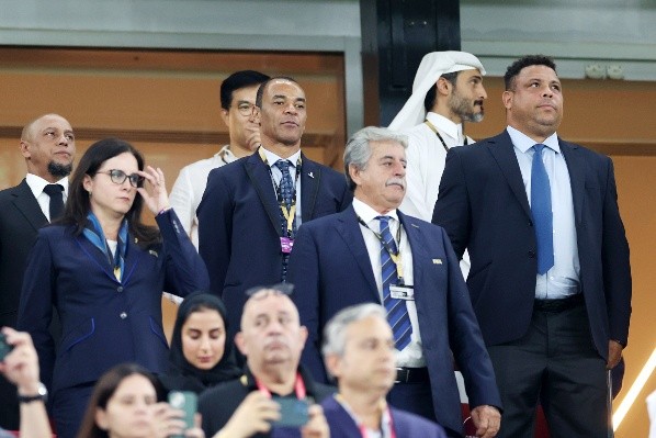 Foto: (Michael Steele/Getty Images) - Ronaldo foi criticado por comer um bife folheado a ouro no Catar Foto: (Michael Steele/Getty Images) - Ronaldo foi criticado por comer um bife folheado a ouro no Catar