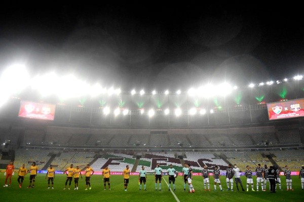 Foto: Mauro Pimentel-Pool/Getty Images – Fluminense e Barcelona na Libertadores