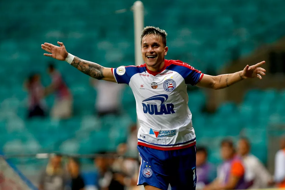 Foto:Felipe Oliveira/EC Bahia – Artur teve boa fase no Bahia, emprestado pelo Palmeiras